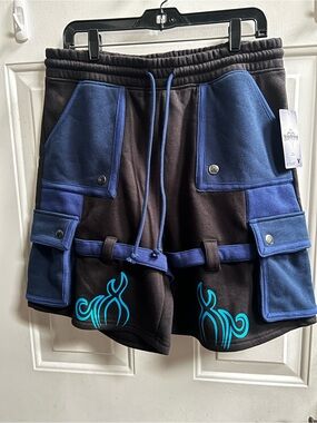 Our Universe Disney Kingdom Hearts Sora Rage Form Cargo Lounge ShortsSz M